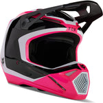 Fox Racing 2024 V1 Nitro Youth Motocross Helmet - Black Pink