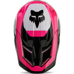 Fox Racing 2024 V1 Nitro Youth Motocross Helmet - Black Pink