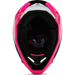 Fox Racing 2024 V1 Nitro Youth Motocross Helmet - Black Pink