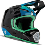 Fox Racing 2024 V1 Ballast Youth Motocross Helmet - Black Blue