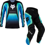 Fox Racing 2024 180 Ballast Motocross Jersey & Pants Black Blue Kit