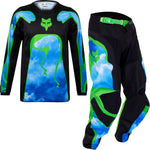 Fox Racing 2024 Youth 180 Atlas Motocross Jersey & Pants Black Green Kit