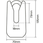 Oxford Monster 11 mm Disc Lock Yellow (OF36M)