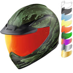 Icon Domain Tiger's Blood Motorcycle Helmet & Visor