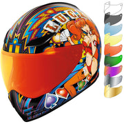 Icon Domain Lucky Lid 4 Motorcycle Helmet & Visor