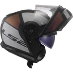 LS2 FF908 Strobe II Orion Flip Front Motorcycle Helmet & Visor