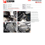 Scorpion Serket Taper Full System Stainless Steel Exhaust for Kawasaki Z650 2020 - 2023