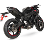 Scorpion Red Power Full System Black Ceramic Exhaust for Kawasaki Z650 2020 - 2023