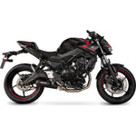 Scorpion Red Power Full System Black Ceramic Exhaust for Kawasaki Z650 2020 - 2023