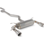 Scorpion Car Exhaust Cat-Back System (Non-Resonated) (Valved) Twin 90mm Polished Daytona for BMW 340i 15-18 & 440i 16-18