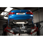 Scorpion Car Exhaust Cat-Back System (Non-Resonated) (Valved) Twin 90mm Polished Daytona for BMW 340i 15-18 & 440i 16-18