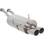 Scorpion Car Exhaust Cat-Back System (Non-Resonated) 76mm Polished STW Trims for BMW E36 325 & 328 1991-1998