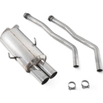 Scorpion Car Exhaust Cat-Back System (Non-Resonated) 76mm Polished STW Trims for BMW E36 325 & 328 1991-1998