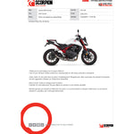 Scorpion Red Power Black Ceramic Slip-On Exhaust for Honda CB750 Hornet 2023