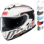 Shoei GT-Air 3 Discipline Motorcycle Helmet & Visor - White Black