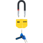 Oxford Boss Alarm 14 mm & Chain Lock 12 mm x 1.2 m Yellow (LK487)