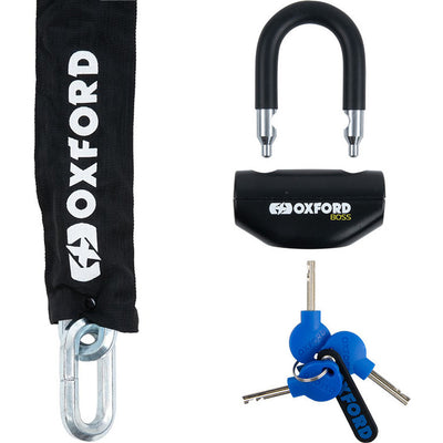 Oxford Hex Chain 14.5mm x 2.0m & Boss Disc Lock 12.7mm