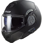 LS2 FF906 Advant Solid Flip Front Motorcycle Helmet + LS2 4X Bluetooth Intercom System & Visor