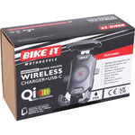 Bike It Universal Mobile Phone Holder & Wireless Charger - USB-C