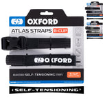 Oxford Atlas B-Clip 26mm x 2.0m Self-Tensioning Straps (Pair)