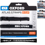 Oxford Atlas B-Clip 17mm x 1.2m Self-Tensioning Straps (Pair)