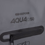 Oxford Aqua D-50 Roll Bag 50L Black Grey Fluo