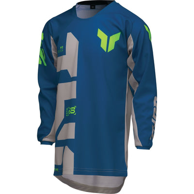 Thor 2025 Launchmode Forge Youth Motocross Jersey - Blue