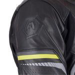 ARMR Raiden 3.0 Leather Motorcycle Jacket - Black Fluo Yellow