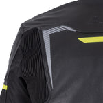 ARMR Raiden 3.0 Leather Motorcycle Jacket - Black Fluo Yellow