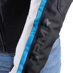 ARMR Eyoshi 3.0 WP Motorcycle Jacket - Black Light Grey Blue