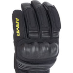 ARMR Kumaji 3.0 WP Motorcycle Gloves - Black Yellow