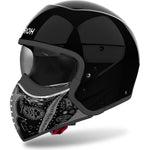 Airoh J110 Paesly Convertible Motorcycle Helmet - Black