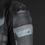 Oxford Cypher 1.0 Leather Motorcycle Jacket - Stealth Black