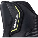 Oxford Code 1.0 Mid Dry2Dry Motorcycle Boots - Black Fluo Yellow