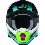 Just1 J22 Frenetik Motocross Helmet - Neon Fluo Lime Black