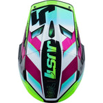 Just1 J22 Frenetik Motocross Helmet - Neon Fluo Lime Black