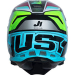 Just1 J22 Frenetik Motocross Helmet - Neon Fluo Lime Black