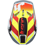 Just1 J22 Frenetik Fire Motocross Helmet - Matt Fluo Yellow Red White