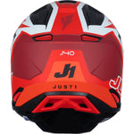 Just1 J40 Flash Motocross Helmet - Matt Red White Black