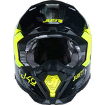 Just1 J40 Shooter Motocross Helmet - Camo Fluo Yellow Black