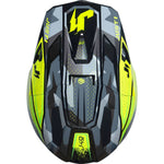 Just1 J40 Shooter Motocross Helmet - Camo Fluo Yellow Black