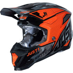 Just1 J40 Shooter Motocross Helmet - Camo Orange Black