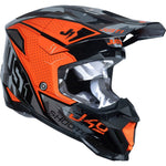 Just1 J40 Shooter Motocross Helmet - Camo Orange Black