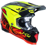 Just1 J40 Shooter Motocross Helmet - Camo Red Black