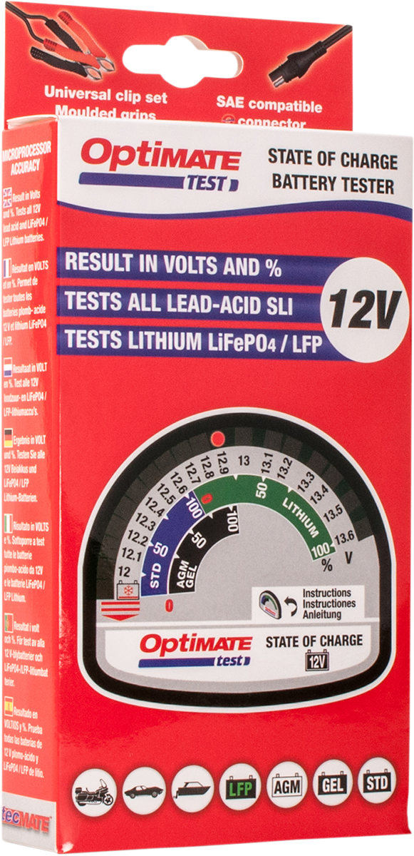 TecMate Optimate State Of Charge Battery Tester