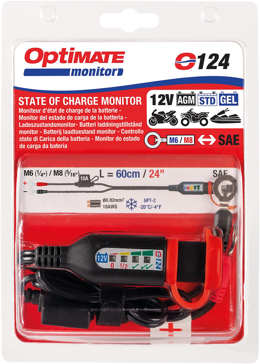 TecMate Battery Cord Eye With Test For 12v Lead Acid Batterys