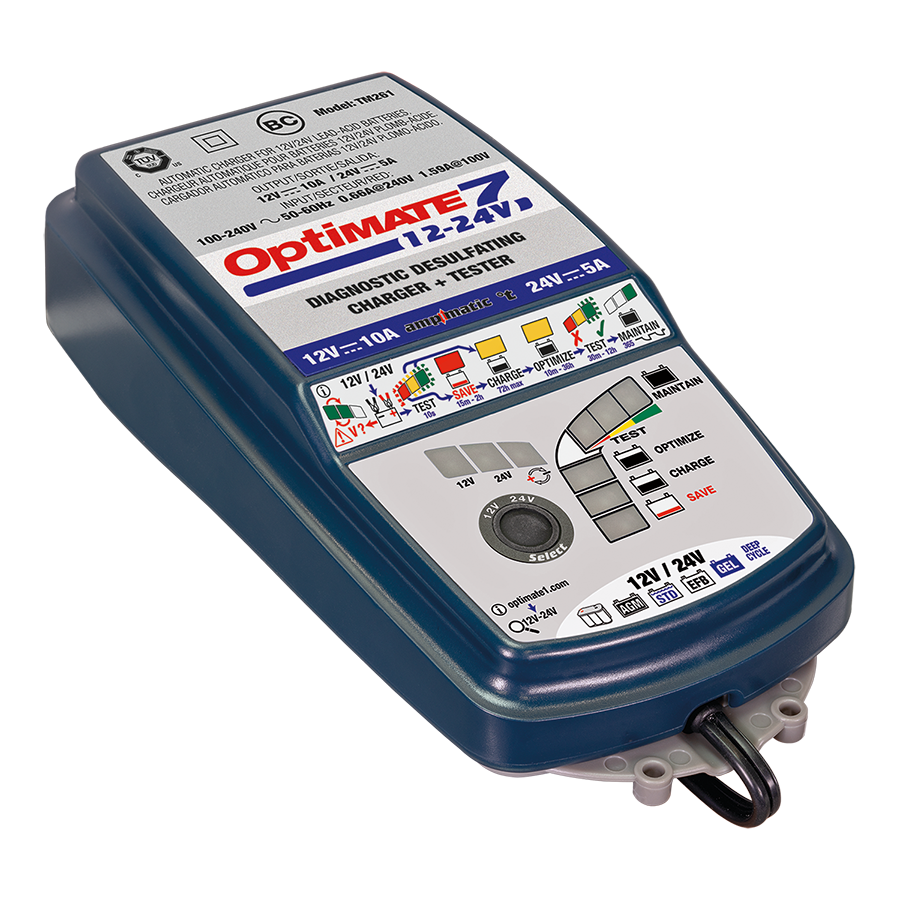 TecMate Optimate 7 12v/24v Battery Charger