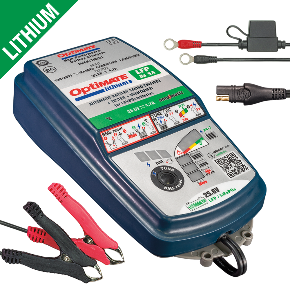 TecMate OptiMate Lithium LFP 8s 5A Battery Charger