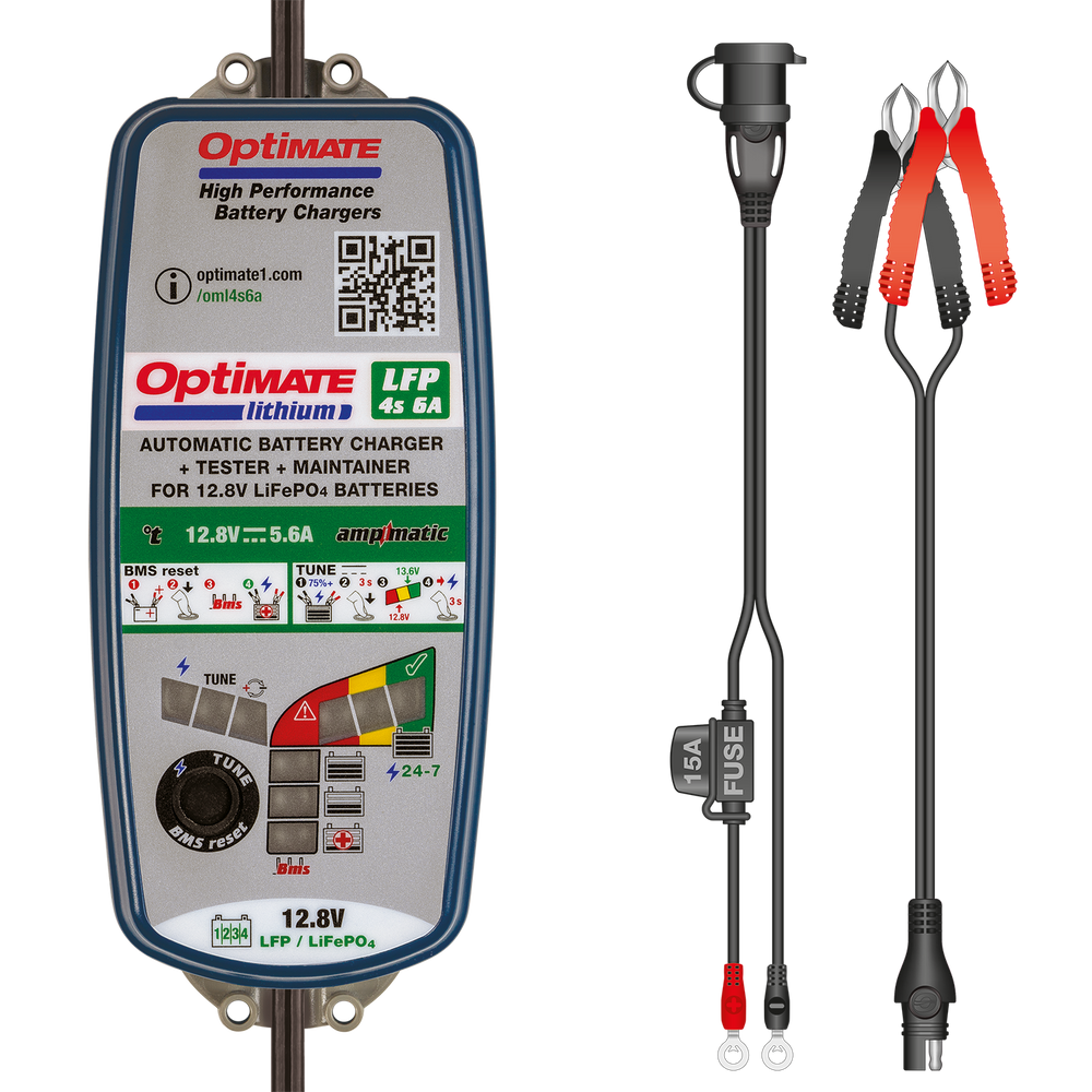 TecMate Optimate Lithium LFP 4s 6A Battery Charger