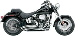 Cobra Speedster Swept Short Exhaust System - Harley Davidson FXSTSI 1450 EFI 2000-2003 - Chrome